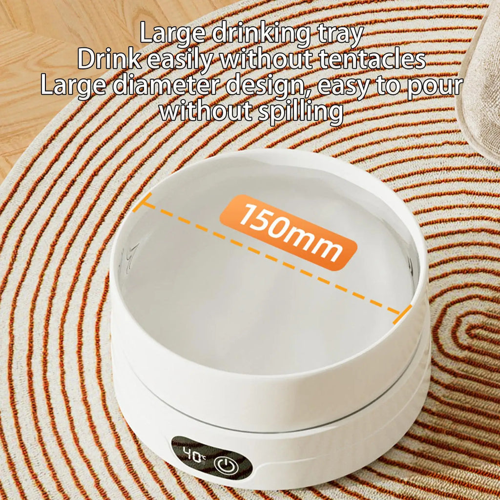 Heated Dog Dish Automatic No Freeze Pet Drinking Plate Thermal Heated Water Bowl For Chickens Ducks Animals Puppy Kitten