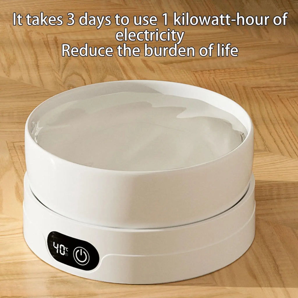 Heated Dog Dish Automatic No Freeze Pet Drinking Plate Thermal Heated Water Bowl For Chickens Ducks Animals Puppy Kitten