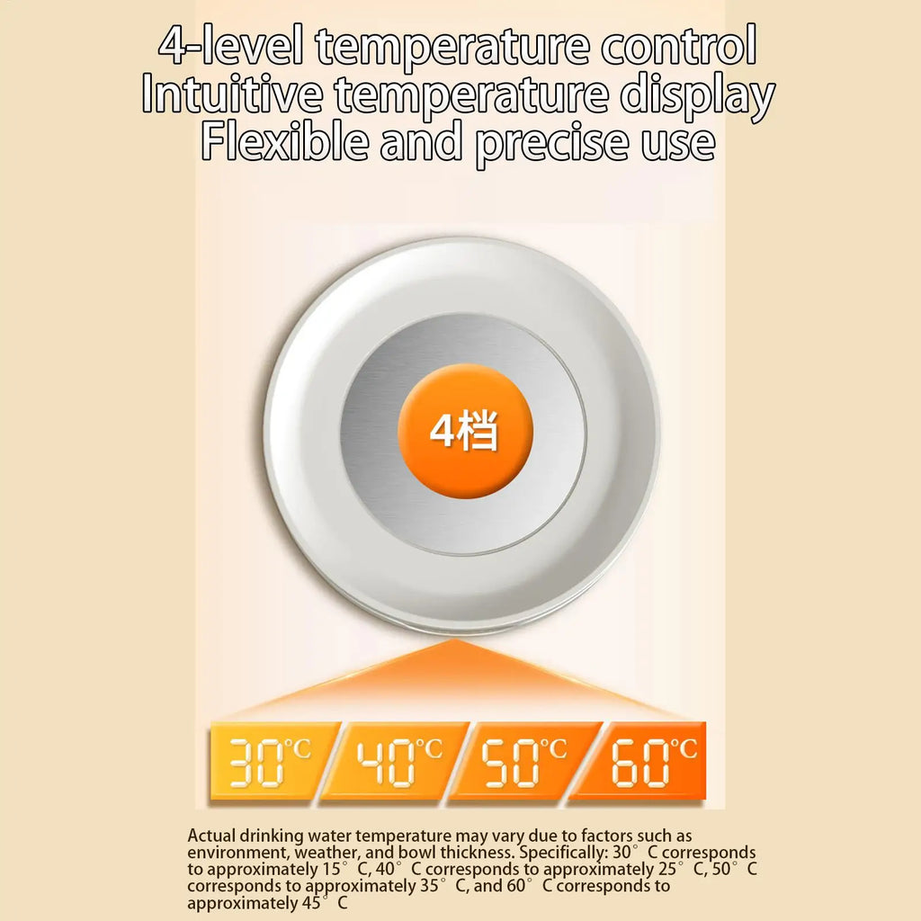 Heated Dog Dish Automatic No Freeze Pet Drinking Plate Thermal Heated Water Bowl For Chickens Ducks Animals Puppy Kitten